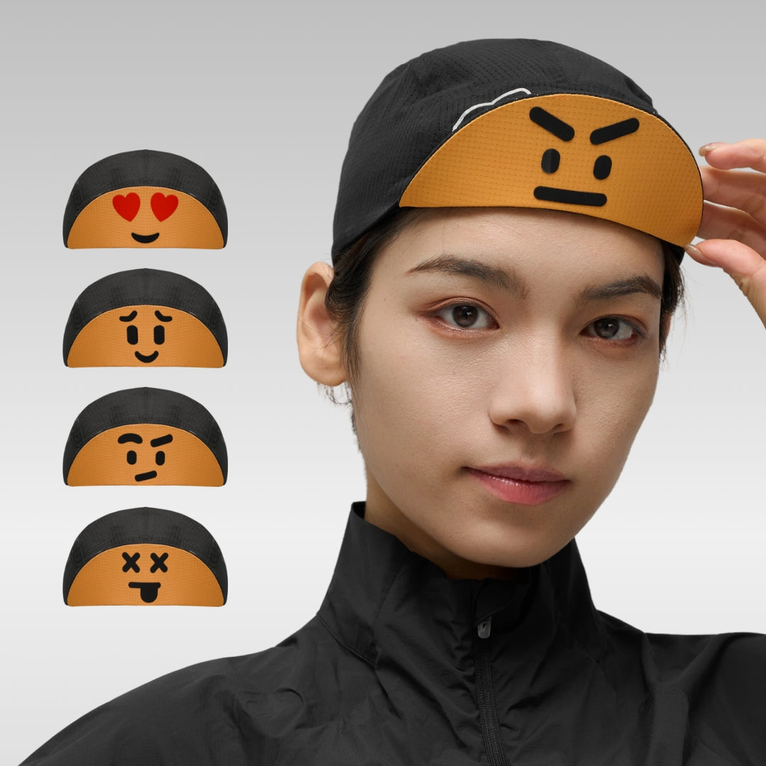 Gorra de ciclismo con emoji