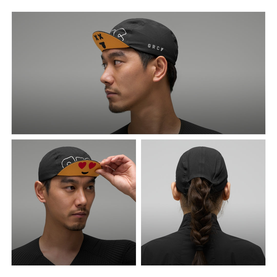 Gorra de ciclismo con emoji