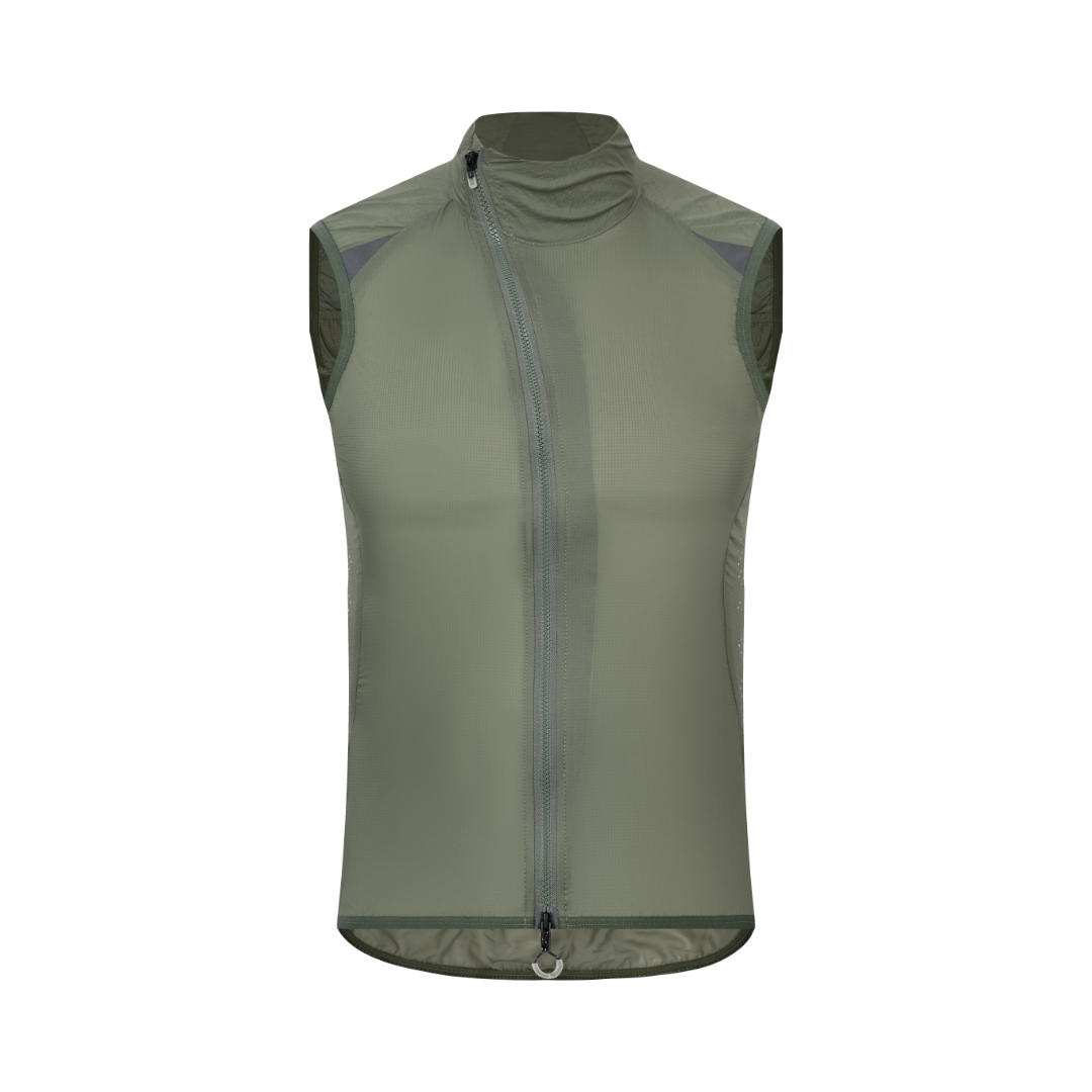 Veste coupe-vent technique sans manches pour femme