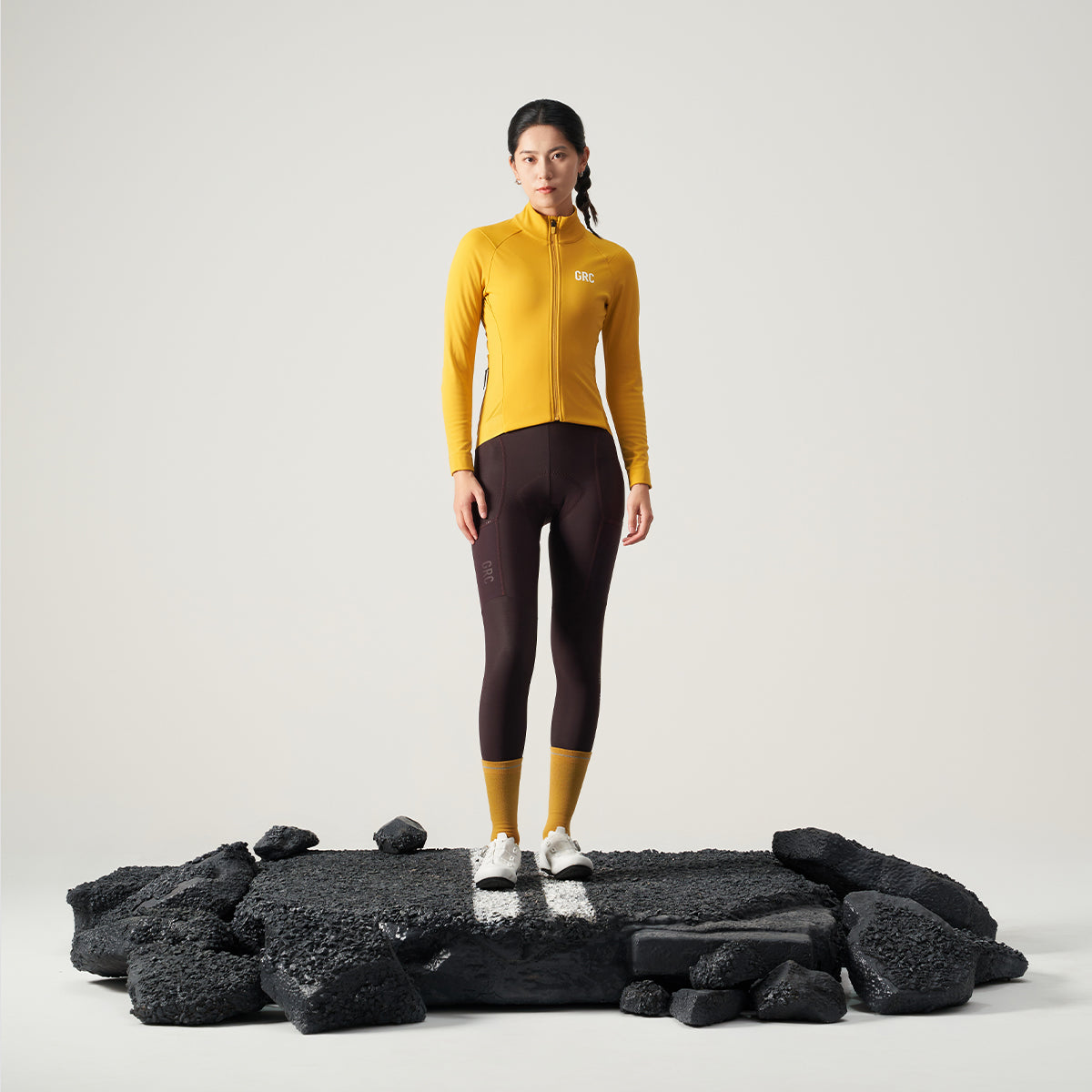 Chaqueta técnica cortaviento de forro polar para mujer