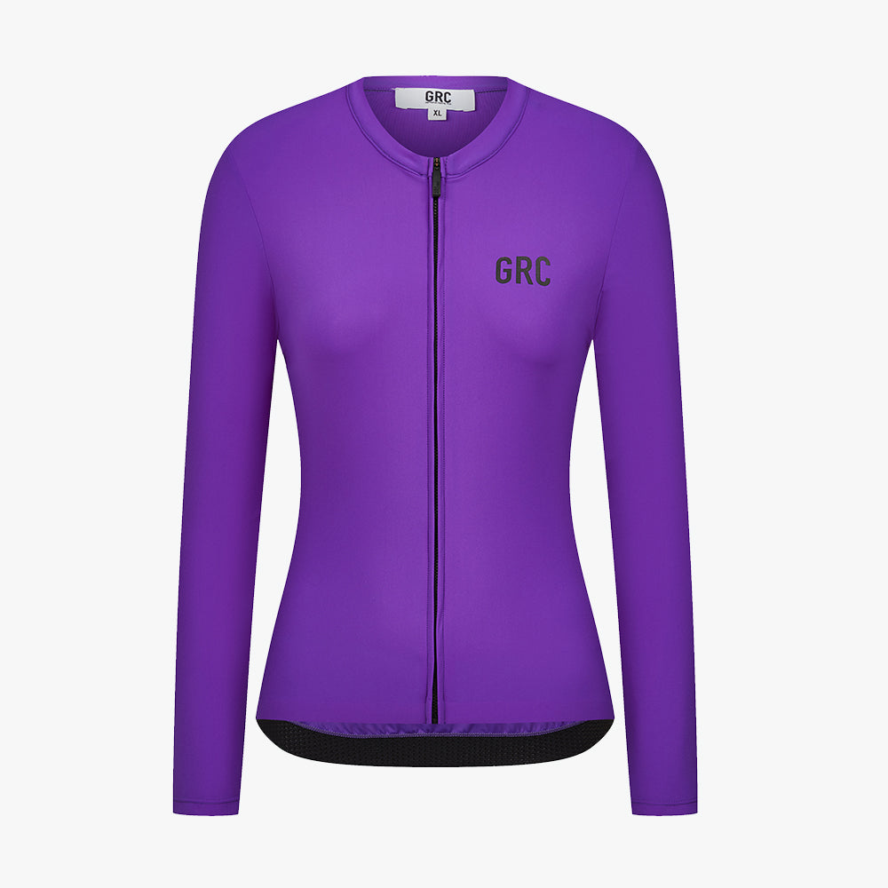 Jersey Tech Ls de color liso para mujer