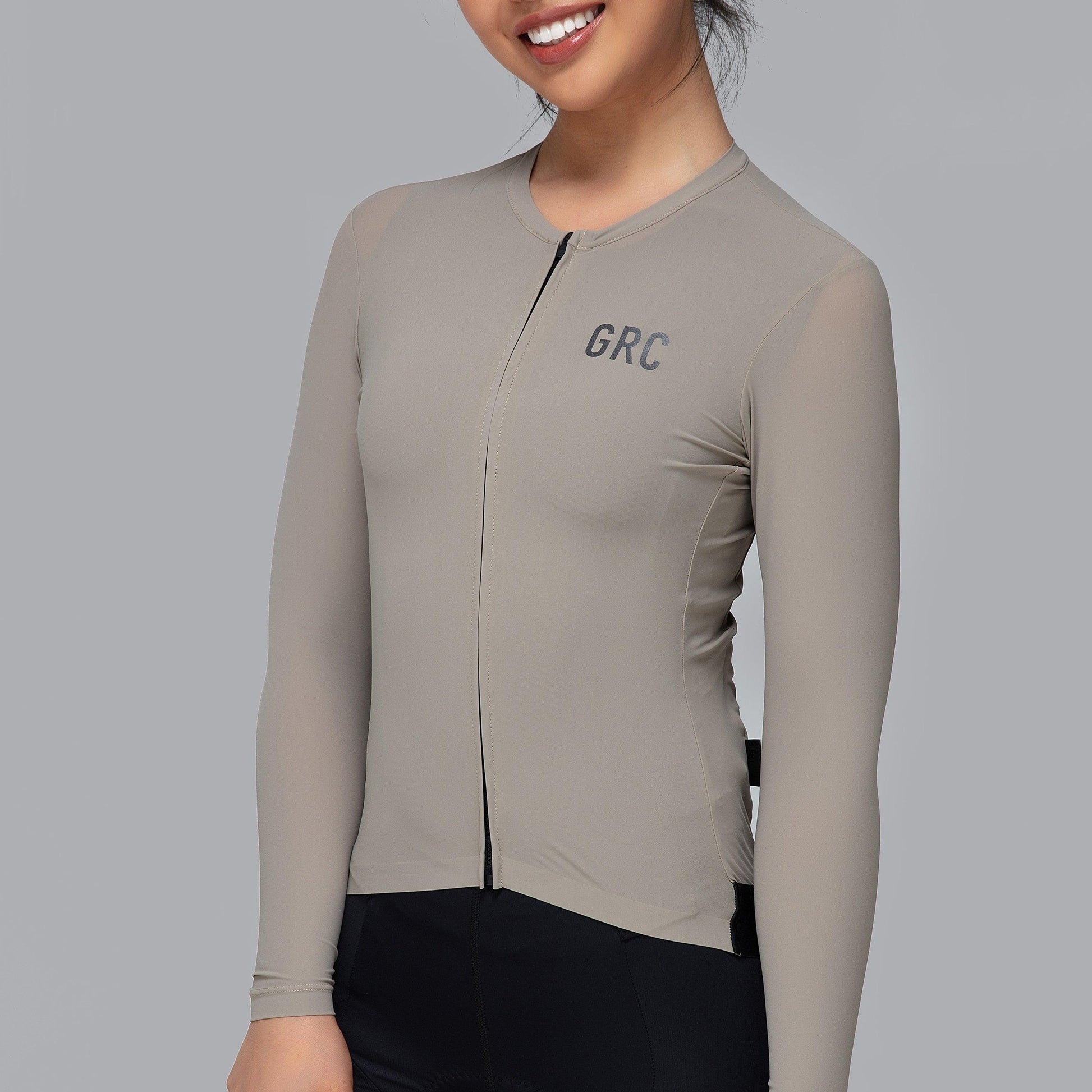 Women's Solid Color Tech Ls Jersey - GRC Cycling Apparel